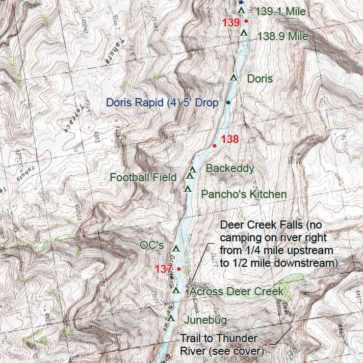 A map showing the location of a trail.