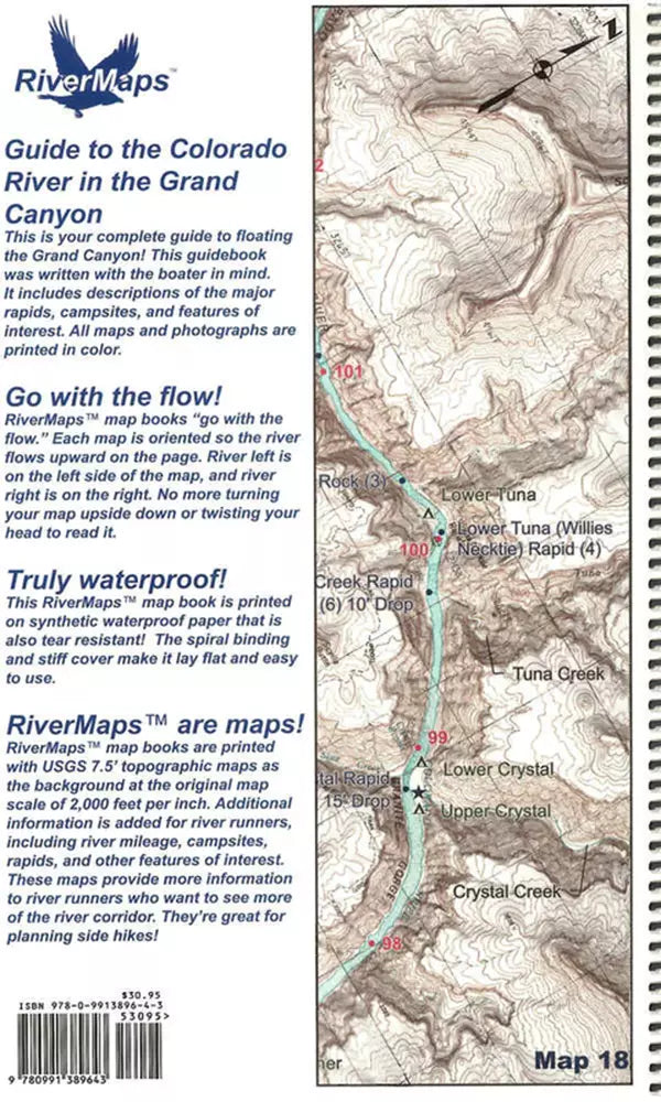 Eighth Edition Rivermaps Guide to the Colorado River in the Grand Canyon