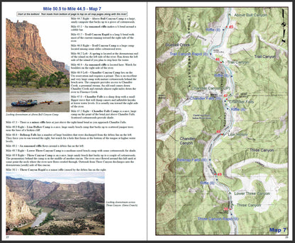 A Rivermaps guide to the Green River in Desolation and Gray Canyons and waterproof guide books for navigating it.