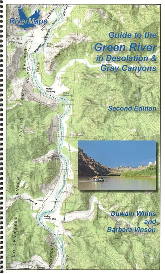 Waterproof Rivermaps guide books for navigating the Guide to the Green River in Desolation and Gray Canyons.