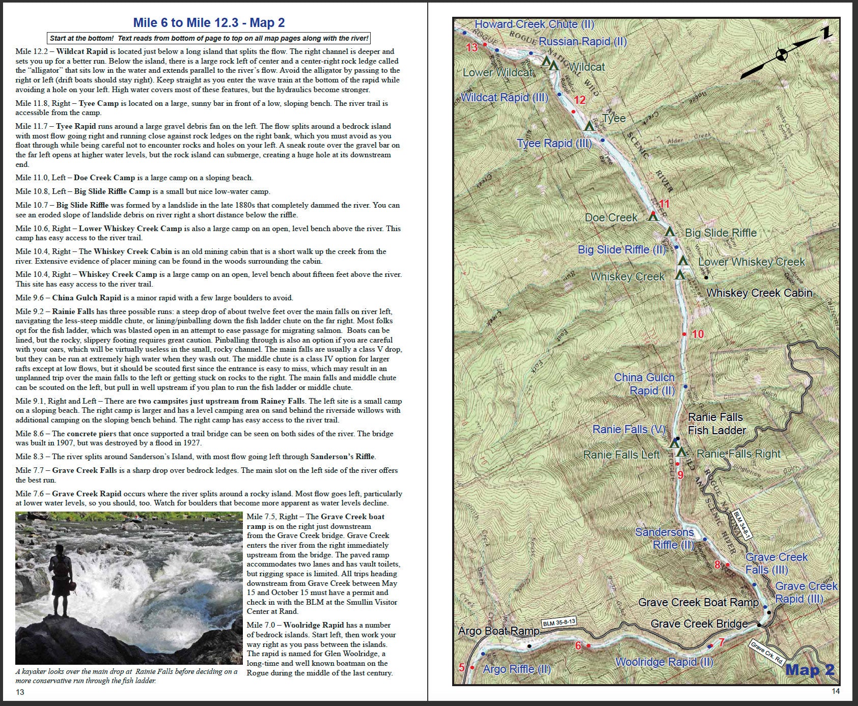 A Guide to the Rogue River in Oregon, a Wild & Scenic River, by Rivermaps.