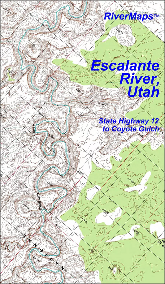 Guide to the Escalante River in Utah, including a state highway map available for PDF file download, provided by Rivermaps' Guide to the Escalante River in Utah - PDF Download.