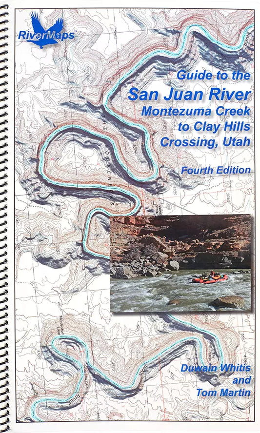 This is a Rivermaps waterproof guidebook for the Guide to the San Juan River in Utah.