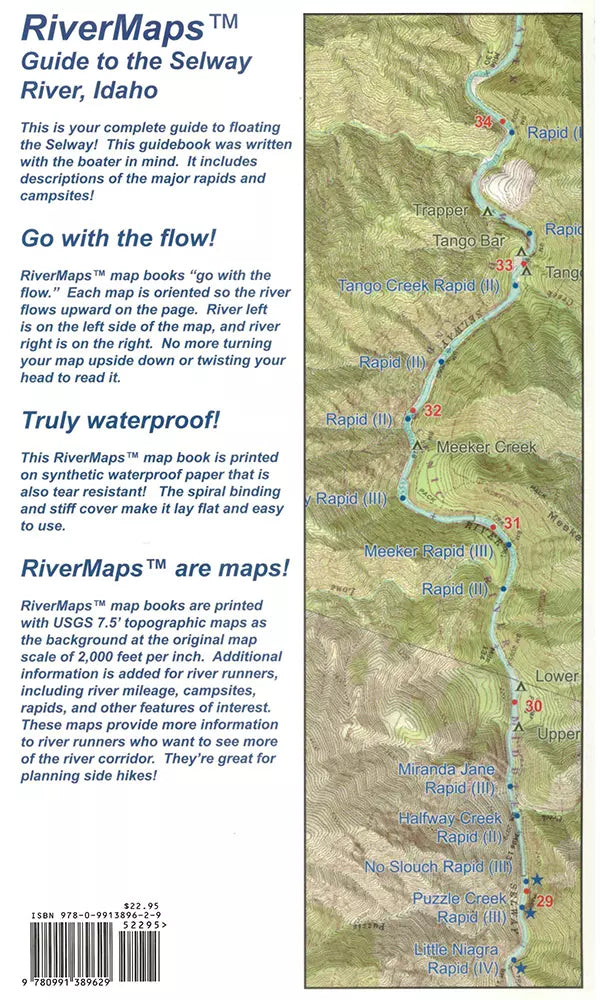 Rivermaps Guide to the Selway River in Idaho