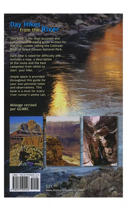 Day hikes from the river in the Grand Canyon by Vishnu Temple Press.